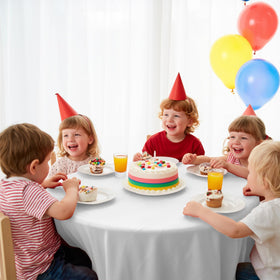 JHDZDHY disposable tablecloth makes post-party cleanup effortless.