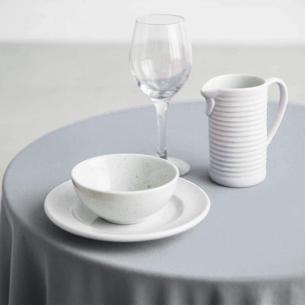 JHDZDHY disposable tablecloth on dining table for quick cleanup.