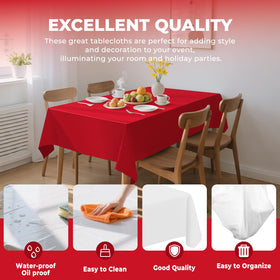 JHDZDHY PEVA material close-up showing durable, non-toxic table protection.