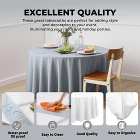 JHDZDHY PEVA material tablecloth closeup highlights non-toxic, BPA-free composition.