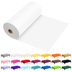 JHDZDHY plastic table cover roll in white protects surfaces during parties