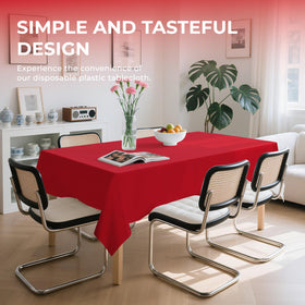 JHDZDHY six-pack disposable tablecloths package for quick party setup.