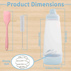 Jhovunetharq drip-free silicone tip for neat pours and artful pancakes.
