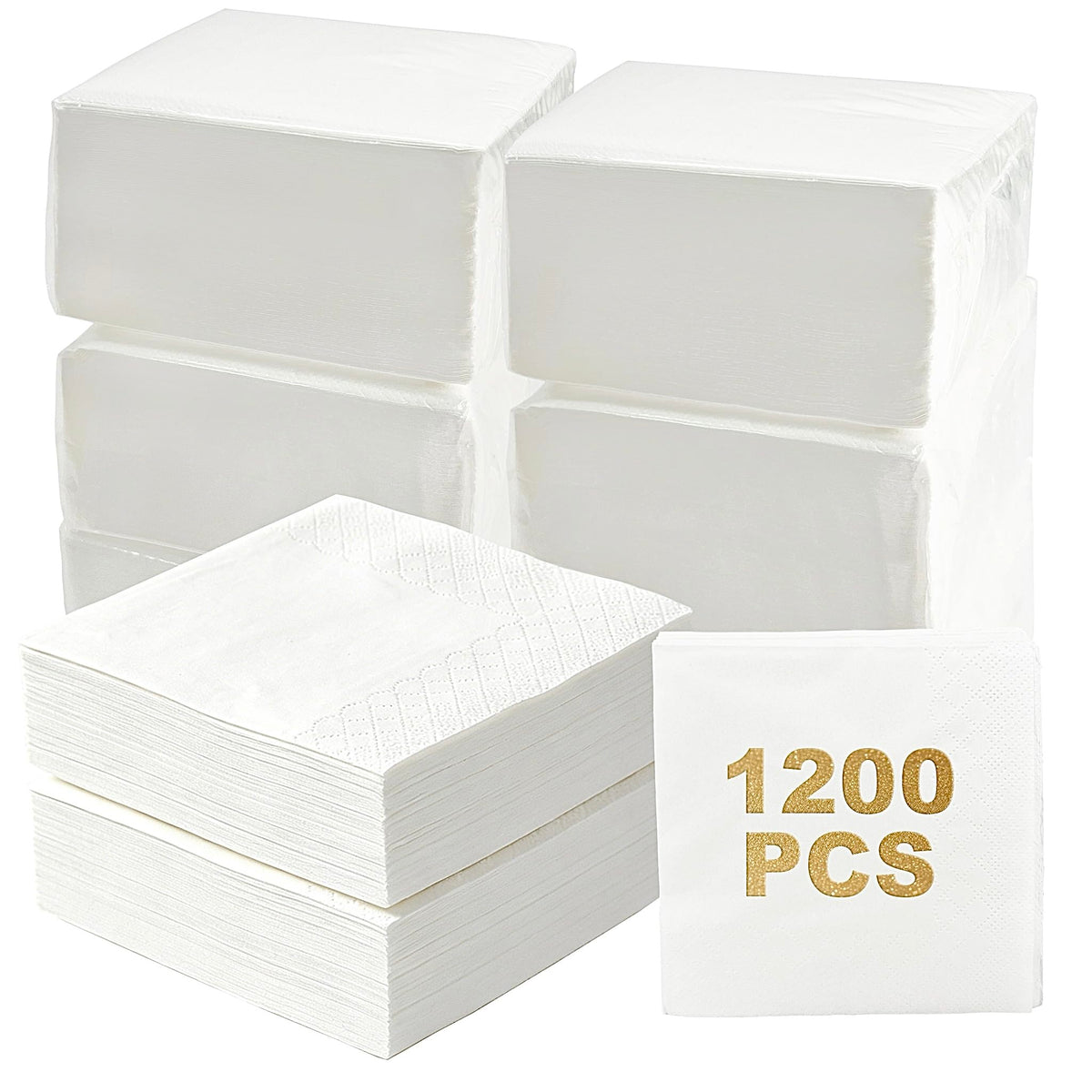 JHUEOPQD cocktail napkins bulk pack, ideal for weddings and events with easy dispensing.
