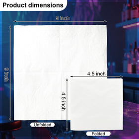 JHUEOPQD cocktail napkins unfolded-9x9, generous size for drinks and easy handling.