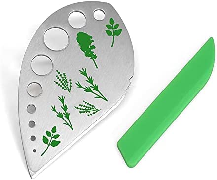 Jiaedge stainless steel herb chopper for quick leaf handling.