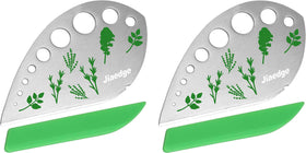 Jiaedge herb stripper with nine-hole design speeds leaf prep.