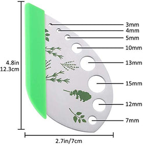 Jiaedge leaf stripper cutting action demonstrates efficient herb prep for cooking.