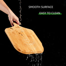 JIAFUEO bamboo paddle demonstrates easy cleaning after use.
