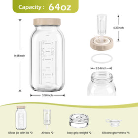 Dishwasher-safe Jiaiton jars simplify cleanup after fermentation.