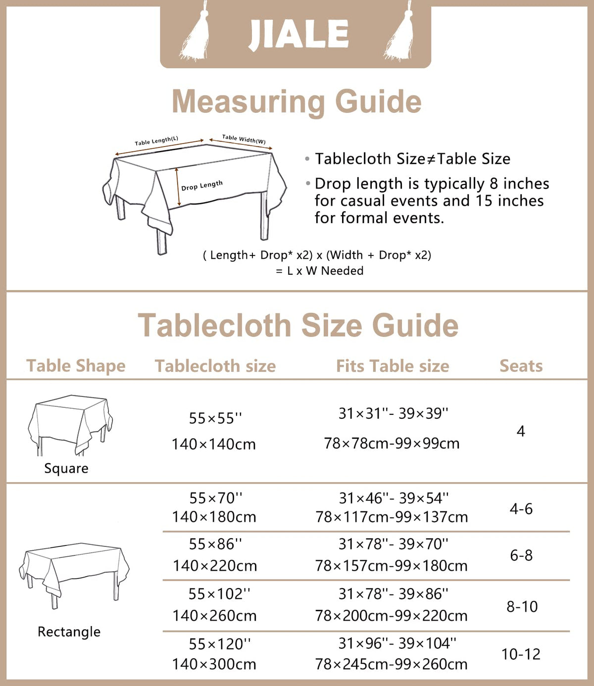 Outdoor dining with JIALE tablecloth for easy maintenance after meals