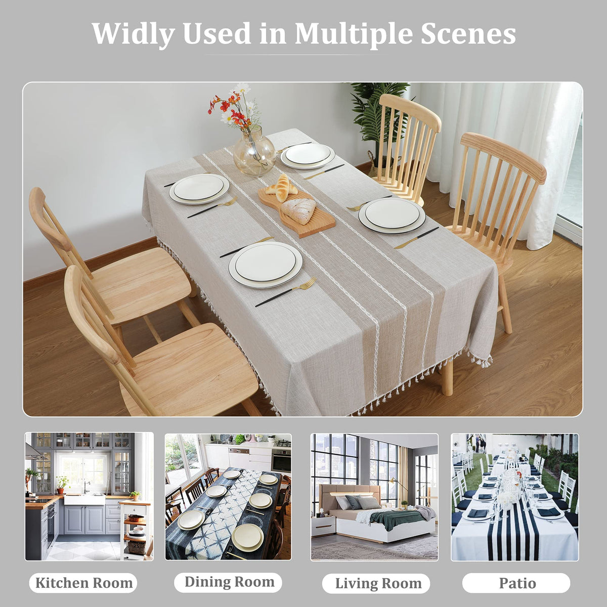 JIALE easy-care fabric, machine washable for busy homes.