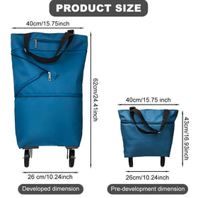 JIANWEI portable folding trolley ideal for quick errands and travel.