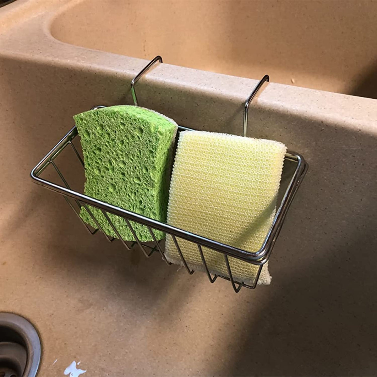 JIANYI multi-use organizer for sponges, brushes, and soap.
