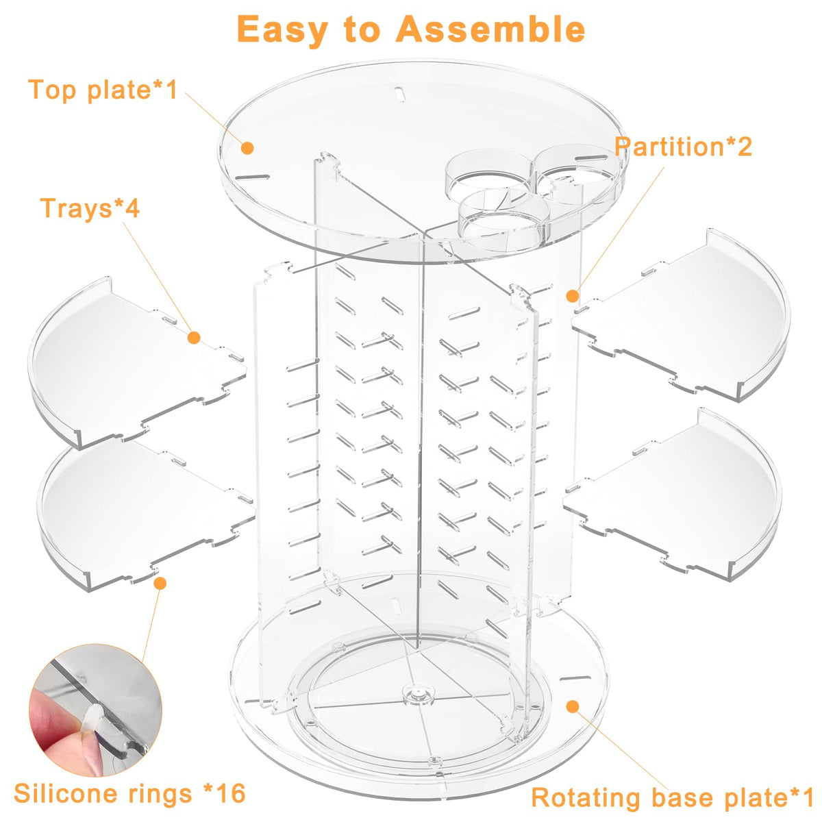 Jiavarry versatile storage idea for cosmetics and spices.