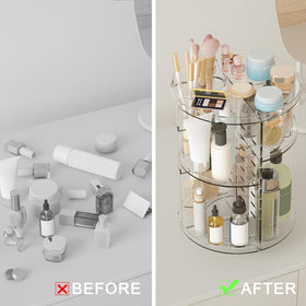 Jiavarry multi-function desk organizer suitable for vanity or bathroom.