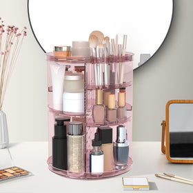 Jiavarry pink multi-function organizer suits vanity, bathroom, and dresser spaces.