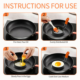 Jibrelxion orange silicone handle provides safe heat insulation.