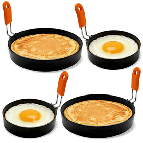 Jibrelxion egg ring set 4-pack for versatile breakfast molds.