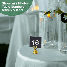 JICYOUP gold menu card holder simplifies service and keeps menus visible.