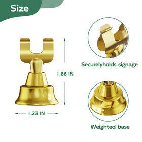 JICYOUP gold place card holder keeps place cards secure during events.