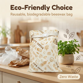 JIDSPWLS beeswax bread bag artisan bread context emphasizes craft storage