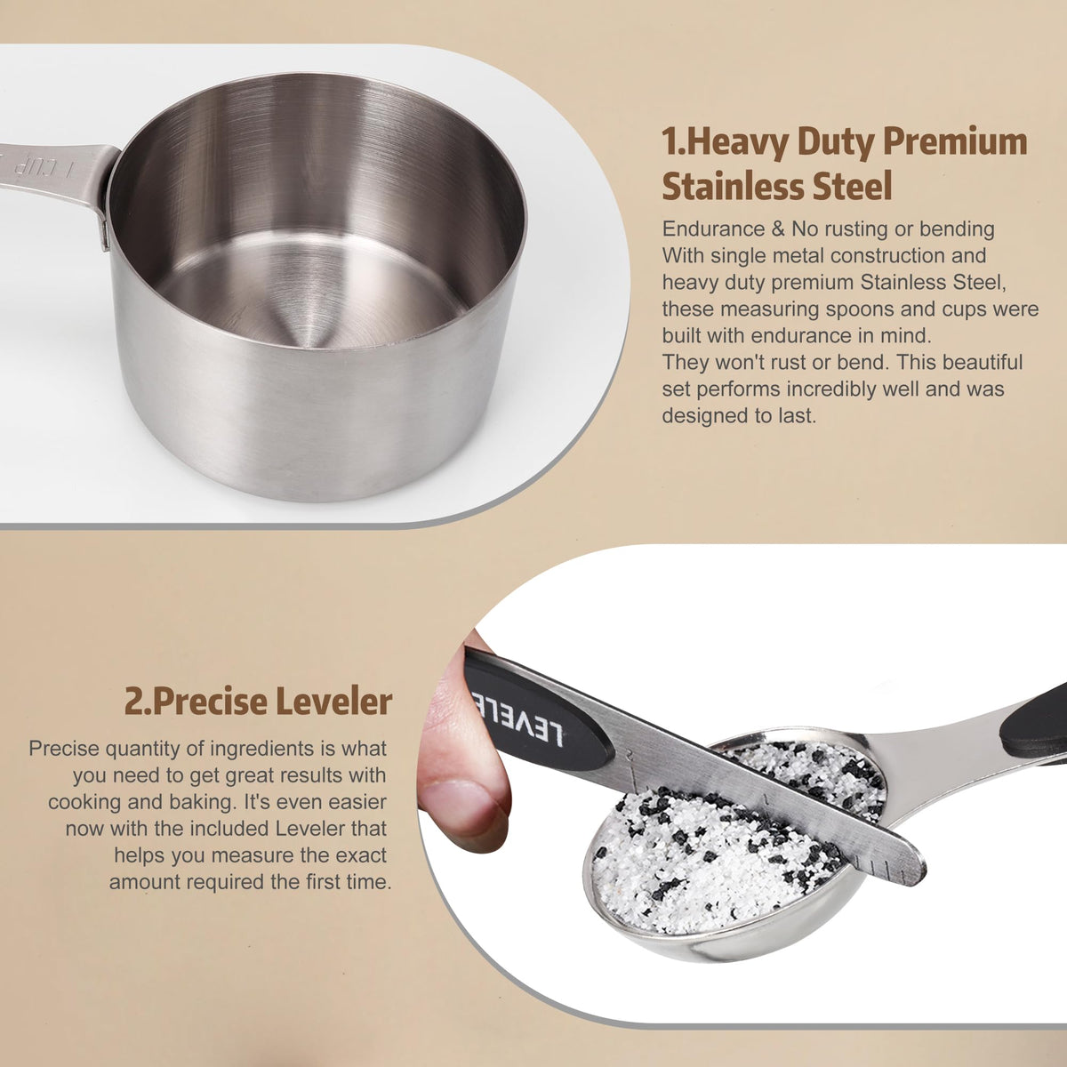JIEJIE ergonomic engraved scales on handles ensure accurate readings.