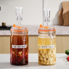 JILLMO complete kit includes two jars, weights, airlocks, and caps