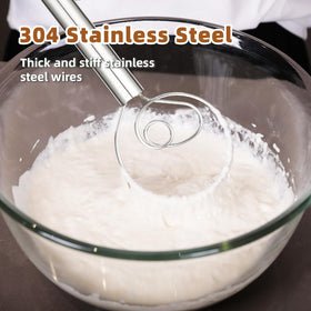 Jillmo dough whisk handle with comfortable grip for long sessions