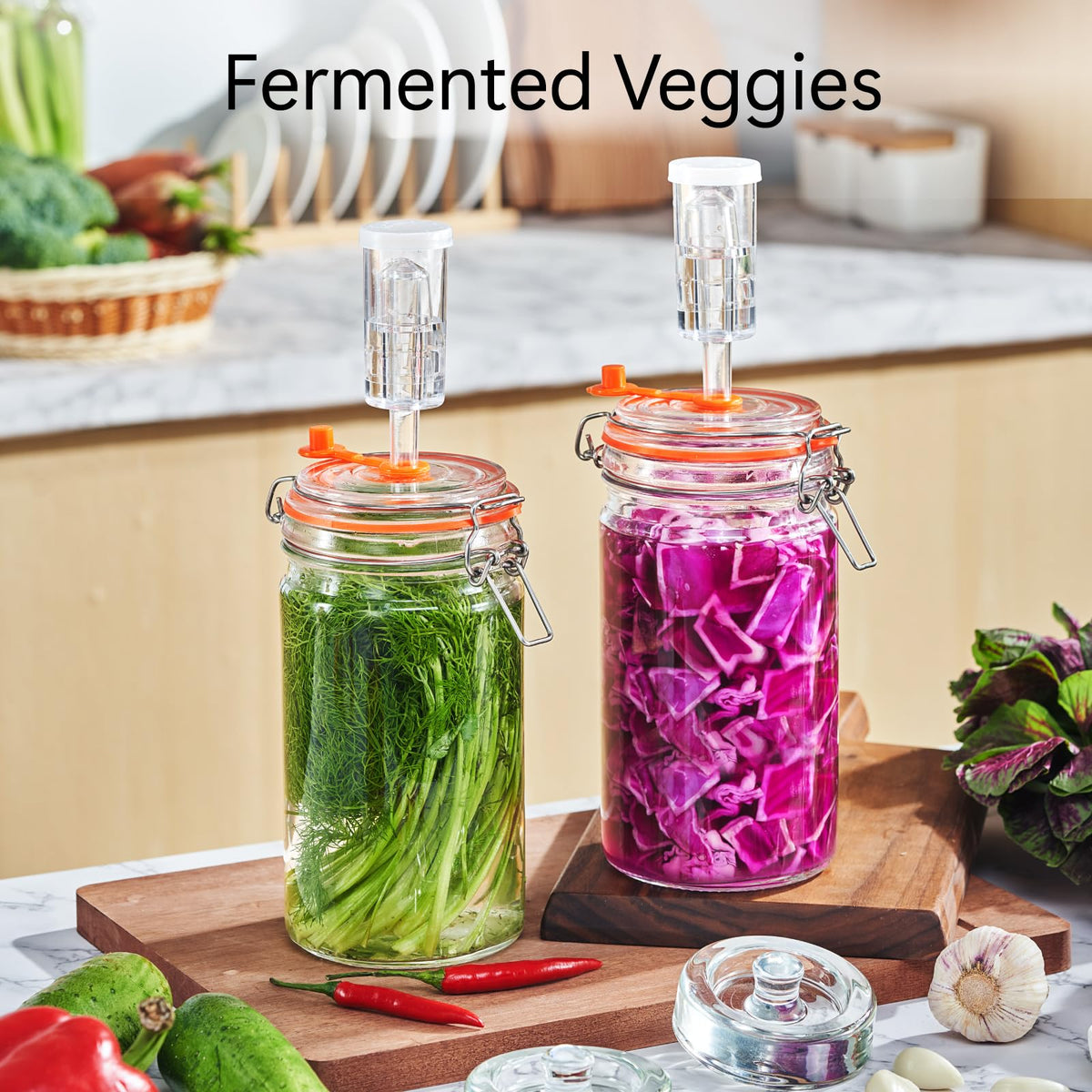 JILLMO sturdy, dishwasher-safe glass jar for simple cleanup