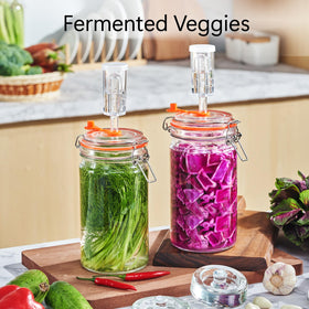 JILLMO sturdy, dishwasher-safe glass jar for simple cleanup