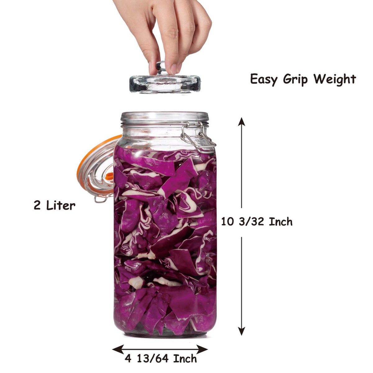 JILLMO dishwasher-safe jars simplify cleanup after batches of sauerkraut or kimchi.
