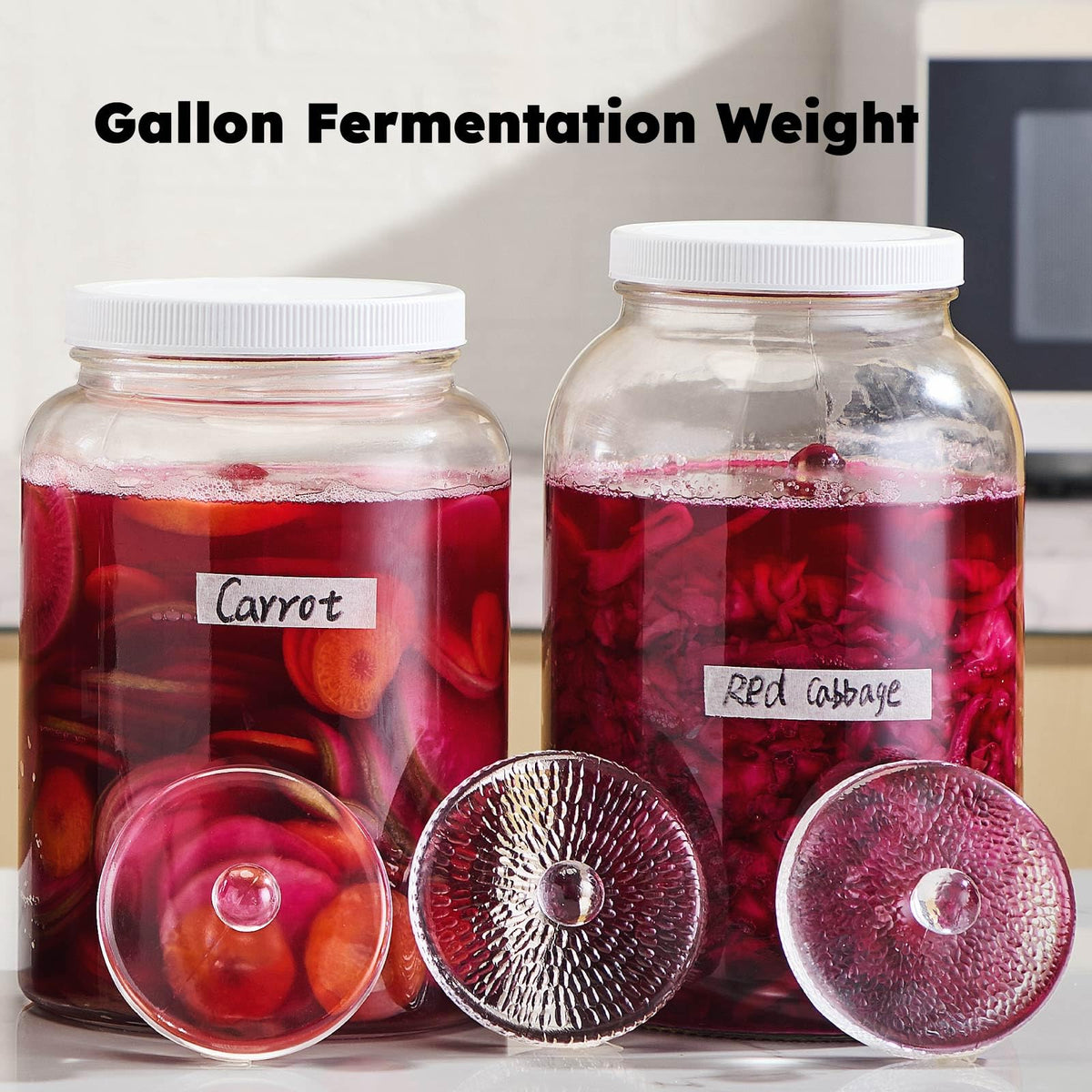 Jillmo gallon jar weight fits jars with opening wider than 3.8 inches