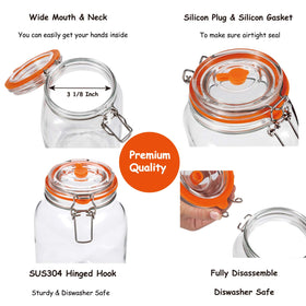 JILLMO glass fermentation weights keep vegetables submerged for accurate brining.