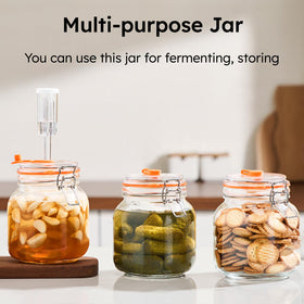 Jillmo pack of 2 fermentation jars for a complete starter kit.