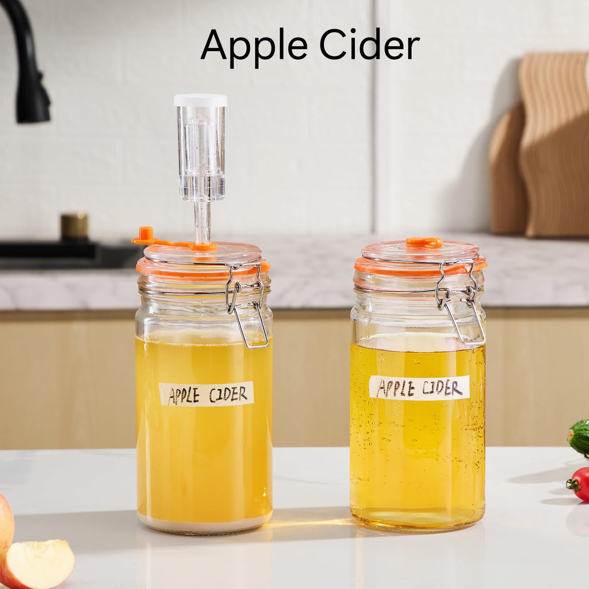 JILLMO versatile jar suitable for sauerkraut, hot sauce, honey, and cider