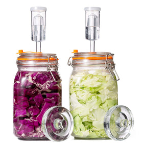JILLMO 1.5L wide-mouth jar for easy loading and clear fermentation