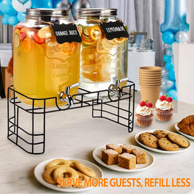 JILLSKY chalkboard labels help guests identify flavors quickly at gatherings.