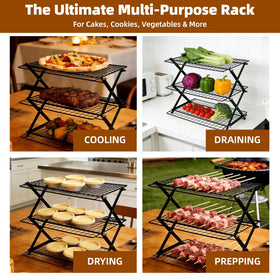 JINANJUNGU non-stick coating ensures easy food release and quick cleanup.