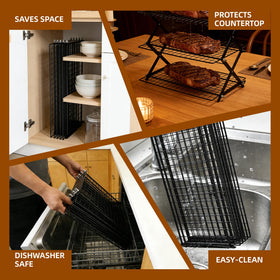 JINANJUNGU secure-grid with rounded edges keeps items stable and safe.