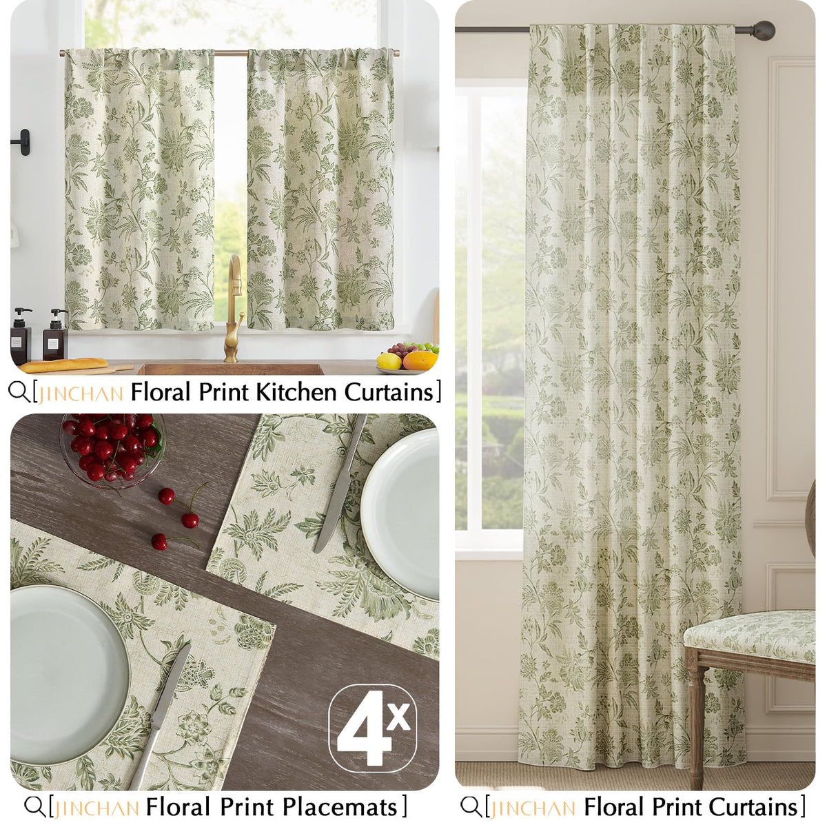 jinchan colorfast linen blend placemats machine wash cold care.