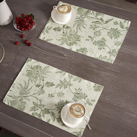 jinchan linen blend placemats durable, lightweight fabric suitable for indoor and outdoor dining.