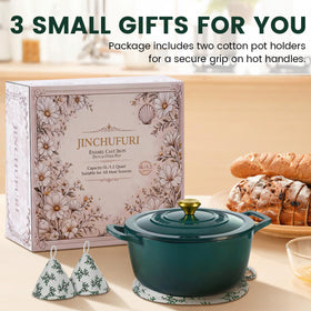 JINCHUFURI 5-quart capacity fits family meals and compact kitchen storage