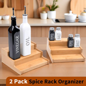 JinDoWin spice rack in cabinet close-up highlights rust-resistant material.