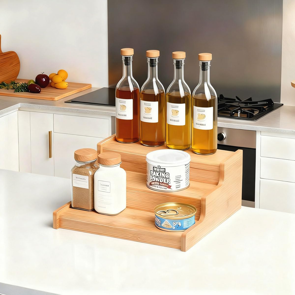 JinDoWin kitchen organization in-countertop setting for a tidy look.