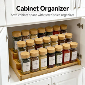 JinDoWin easy-access spice rack helps quick cooking prep.