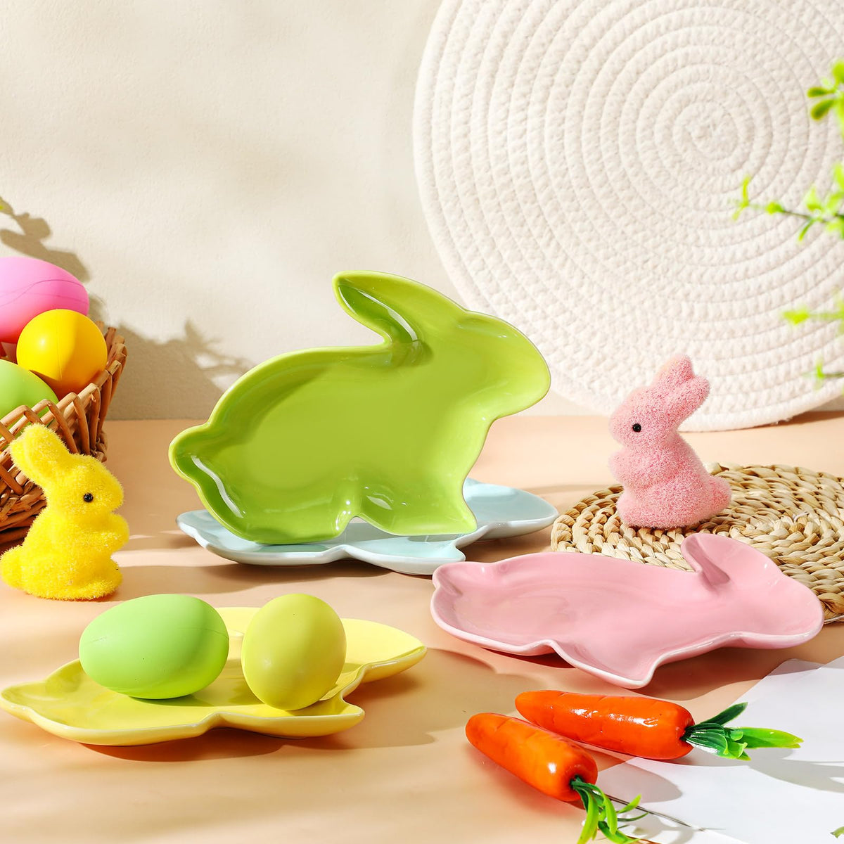 Jinei bunny-shaped plates add color to Easter tables and presentations