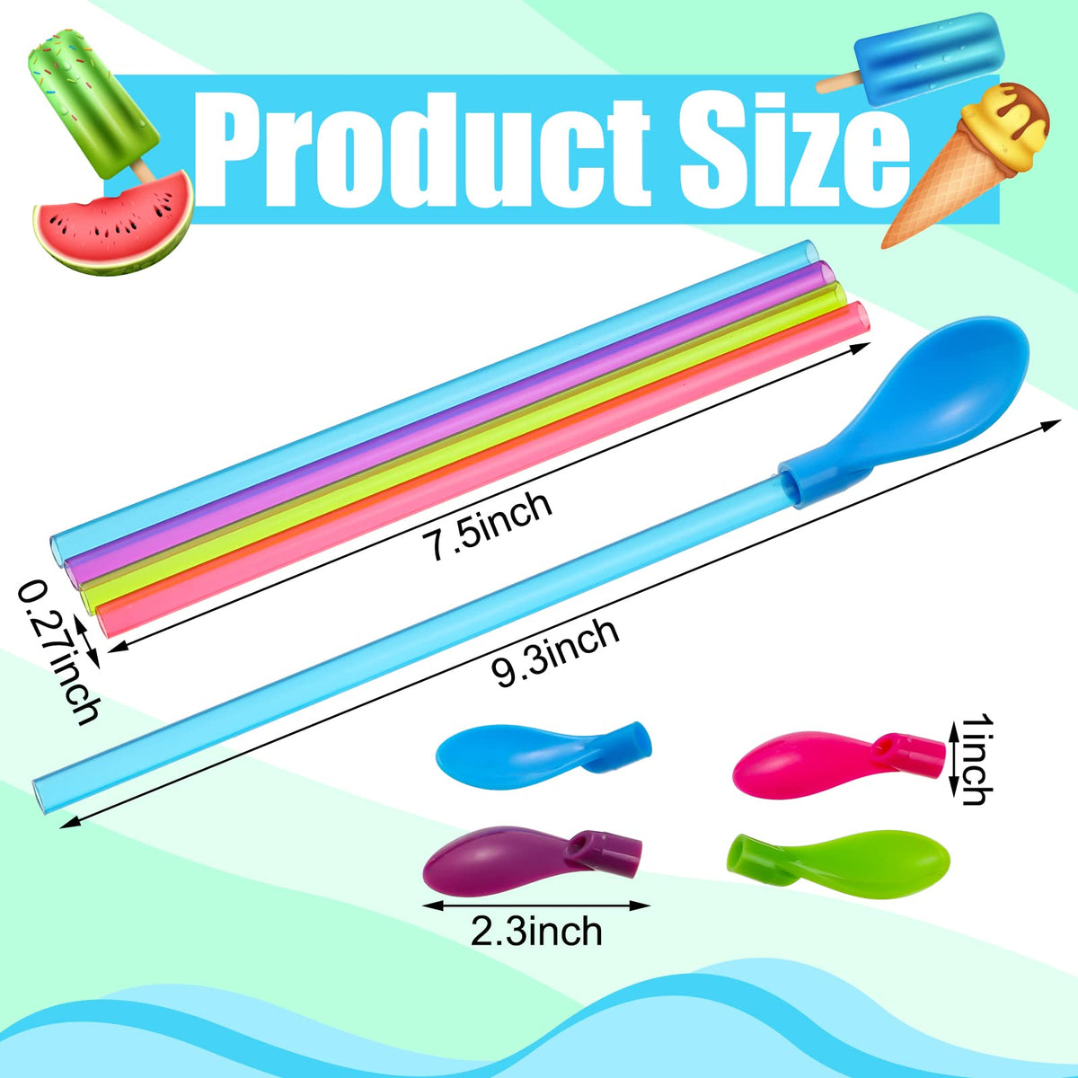 Jinei detachable straw spoon two-in-one design for versatile sipping and stirring