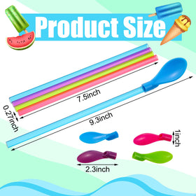 Jinei detachable straw spoon two-in-one design for versatile sipping and stirring