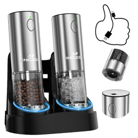 JINGASA electric grinder with 95ml capacity for longer seasoning sessions.